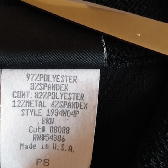 Jkla petites, black open cardigan with sewn in tank - Picture 7 of 7